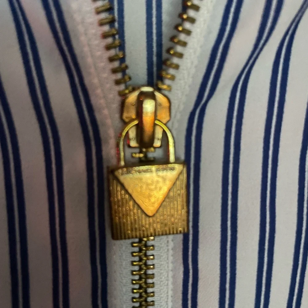 Michael Kors Blue Striped Women’s Shirt - Picture 4 of 8